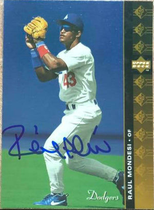 Raul Mondesi Signed 1994 SP Baseball Card - Los Angeles Dodgers - PastPros