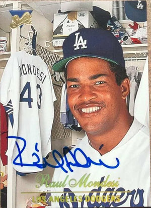Raul Mondesi Signed 1994 Studio Baseball Card - Los Angeles Dodgers - PastPros