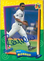 Raul Mondesi Signed 1994 Upper Deck Fun Pack Baseball Card - Los Angeles Dodgers