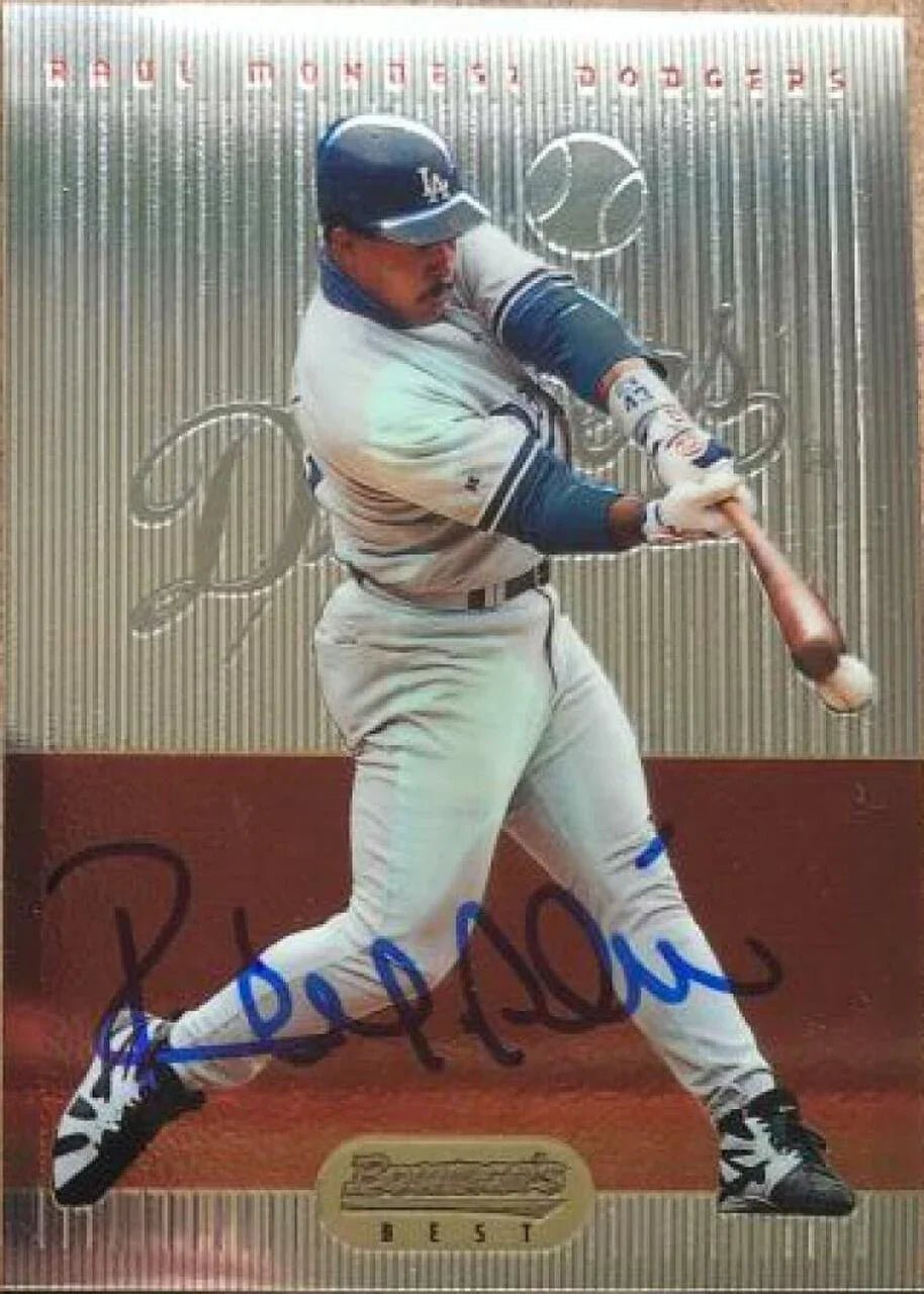 Raul Mondesi Signed 1995 Bowman's Best Baseball Card - Los Angeles Dodgers