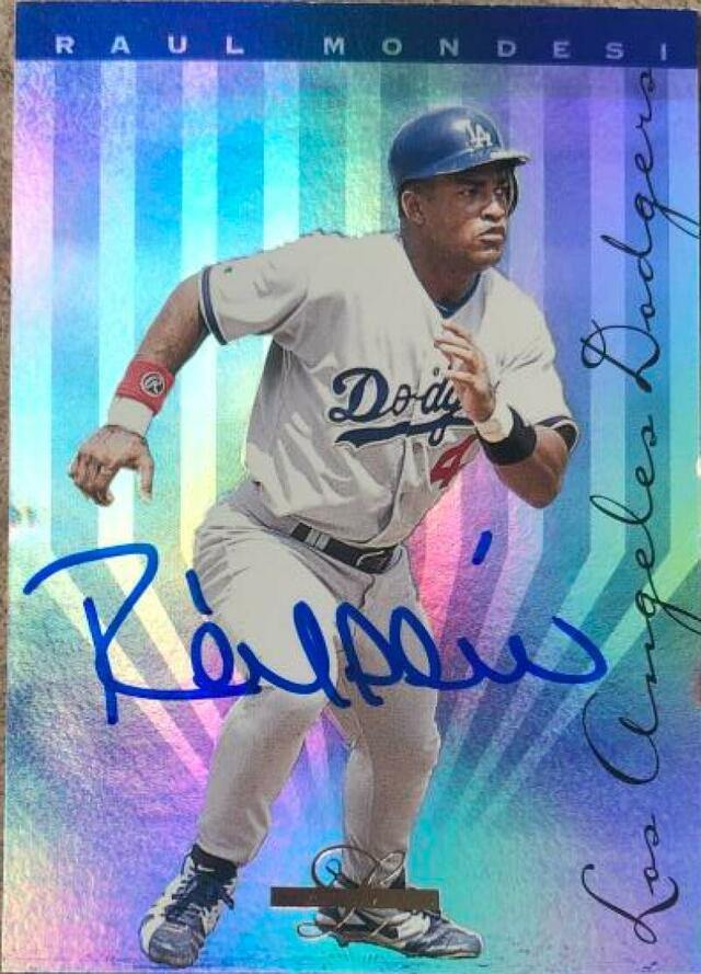 Raul Mondesi Signed 1995 Leaf Limited Baseball Card - Los Angeles Dodgers - PastPros