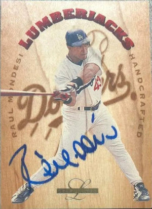 Raul Mondesi Signed 1995 Leaf Limited Lumberjacks Baseball Card - Los Angeles Dodgers