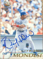 Raul Mondesi Signed 1995 Pacific Baseball Card - Los Angeles Dodgers