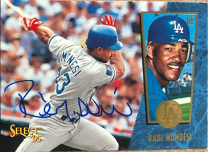 Raul Mondesi Signed 1995 Score Select Baseball Card - Los Angeles Dodgers