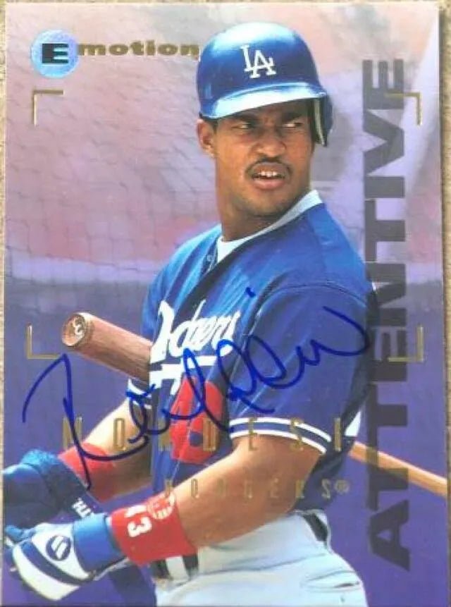 Raul Mondesi Signed 1995 Skybox E-Motion Baseball Card - Los Angeles Dodgers