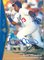 Raul Mondesi Signed 1995 SP Baseball Card - Los Angeles Dodgers - PastPros