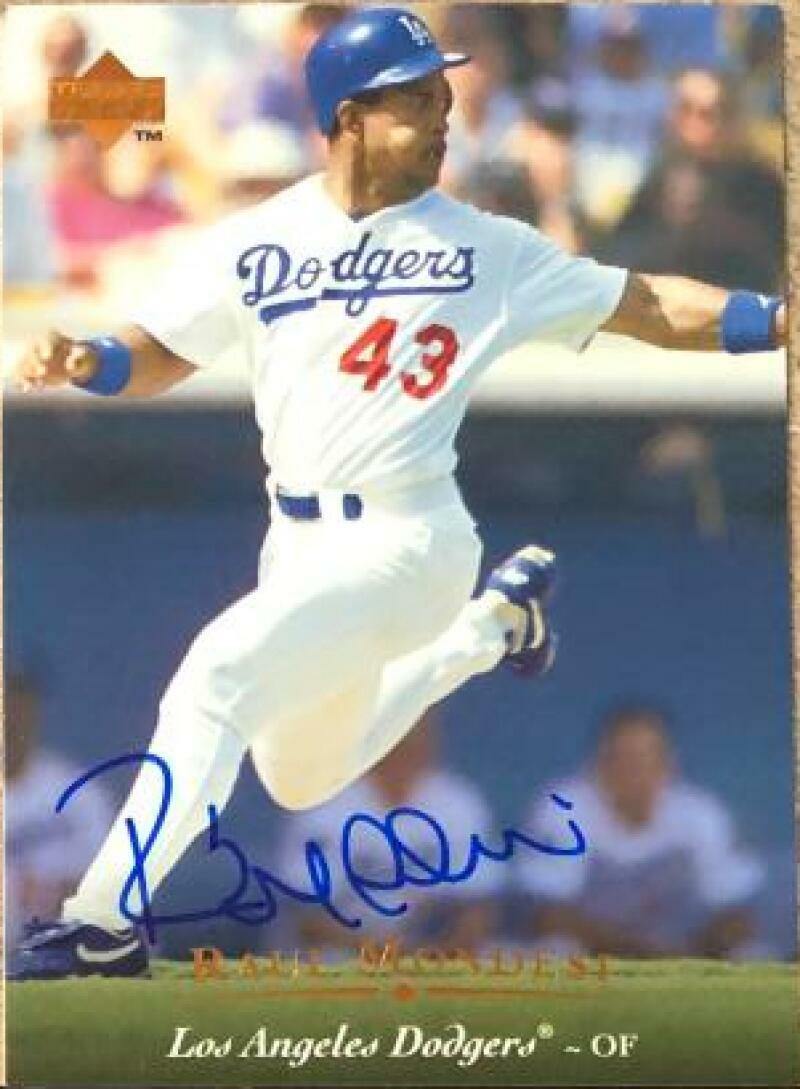 Raul Mondesi Signed 1995 Upper Deck Baseball Card - Los Angeles Dodgers - PastPros