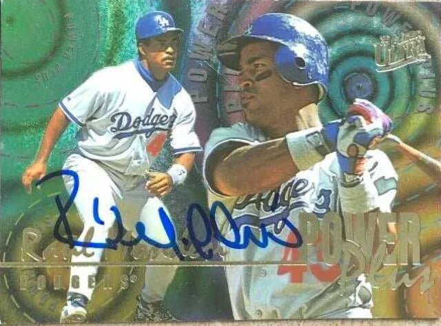 Raul Mondesi Signed 1996 Fleer Ultra Power Plus Baseball Card - Los Angeles Dodgers