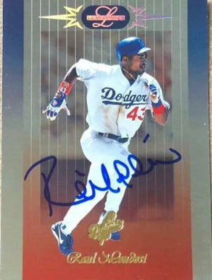 Raul Mondesi Signed 1996 Leaf Limited Baseball Card - Los Angeles Dodgers