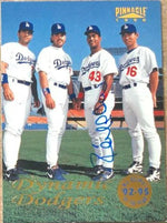 Raul Mondesi Signed 1996 Pinnacle Baseball Card - Los Angeles Dodgers