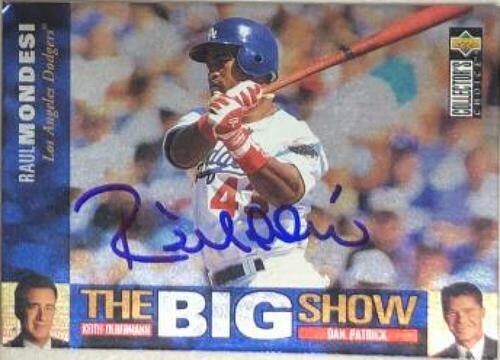 Raul Mondesi Signed 1997 Collector's Choice - The Big Show Baseball Card - Los Angeles Dodgers - PastPros