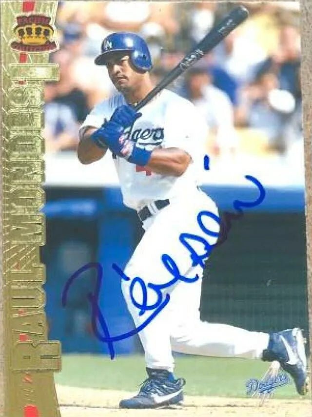 Raul Mondesi Signed 1997 Pacific Crown Collection Baseball Card - Los Angeles Dodgers