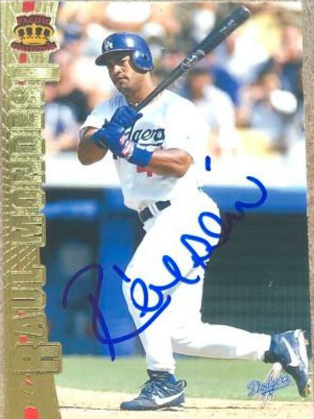 Raul Mondesi Signed 1997 Pacific Crown Collection Baseball Card - Los Angeles Dodgers - PastPros