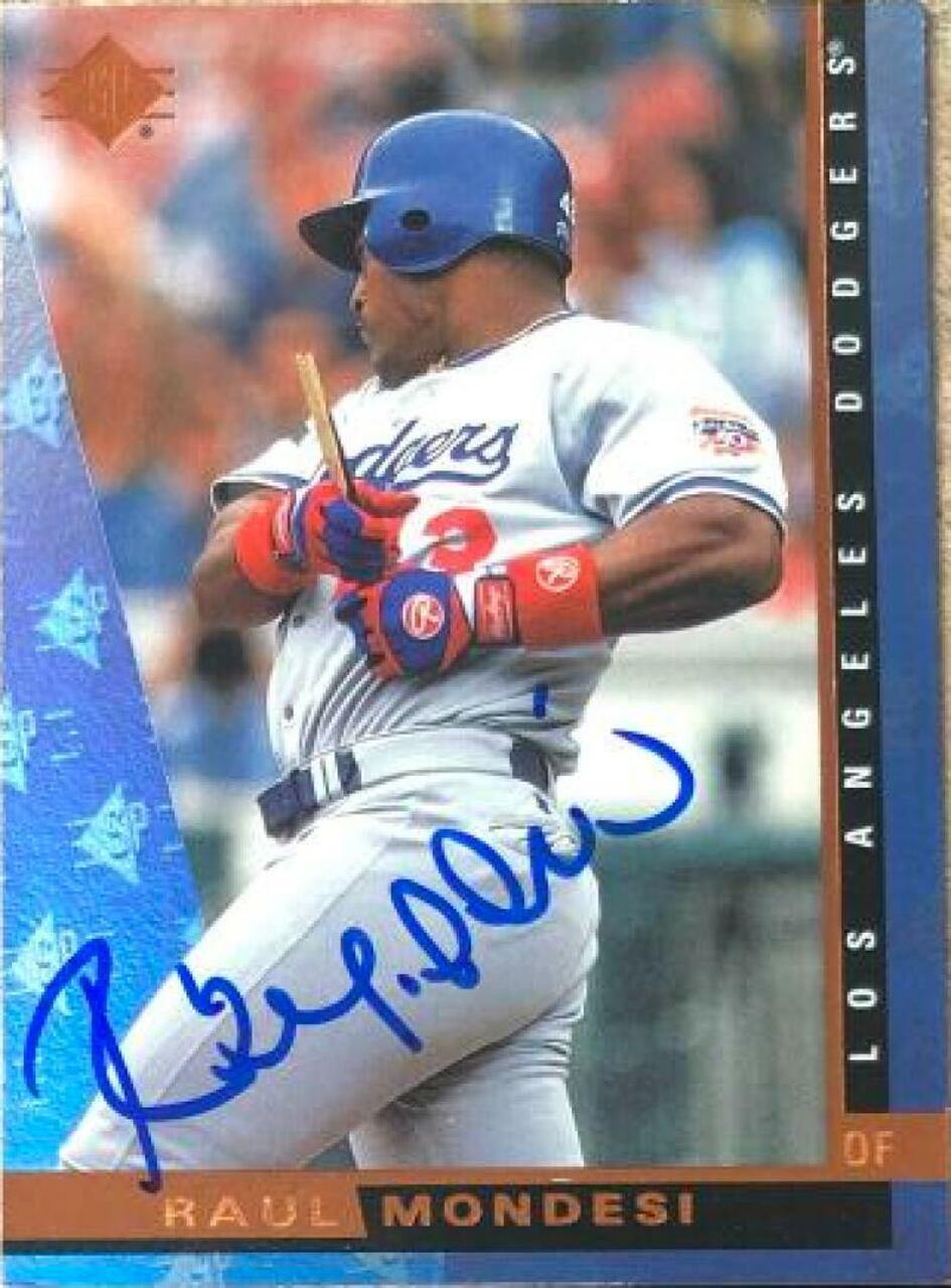 Raul Mondesi Signed 1997 SP Baseball Card - Los Angeles Dodgers - PastPros