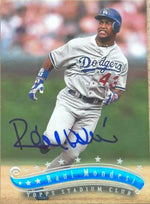 Raul Mondesi Signed 1997 Stadium Club Baseball Card - Los Angeles Dodgers - PastPros