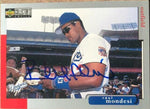 Raul Mondesi Signed 1998 Collector's Choice Baseball Card - Los Angeles Dodgers - PastPros