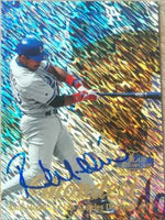 Raul Mondesi Signed 1998 Flair Showcase Row 1 Baseball Card - Los Angeles Dodgers