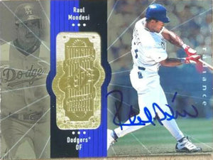 Raul Mondesi Signed 1998 SPx Finite Radiance Baseball Card - Los Angeles Dodgers