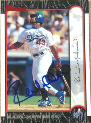 Raul Mondesi Signed 1999 Bowman Baseball Card - Los Angeles Dodgers - PastPros