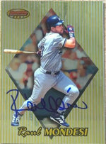 Raul Mondesi Signed 1999 Bowman's Best Baseball Card - Los Angeles Dodgers