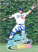 Raul Mondesi Signed 1999 Fleer Ultra Baseball Card - Los Angeles Dodgers