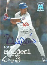Raul Mondesi Signed 1999 Skybox Molten Metal Baseball Card - Los Angeles Dodgers