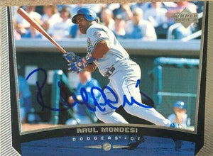 Raul Mondesi Signed 1999 Upper Deck Baseball Card - Los Angeles Dodgers - PastPros