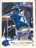Raul Mondesi Signed 2000 Fleer Focus Baseball Card - Los Angeles Dodgers