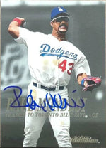 Raul Mondesi Signed 2000 Skybox Dominion Baseball Card - Los Angeles Dodgers