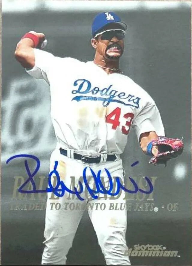 Raul Mondesi Signed 2000 Skybox Dominion Baseball Card - Los Angeles Dodgers