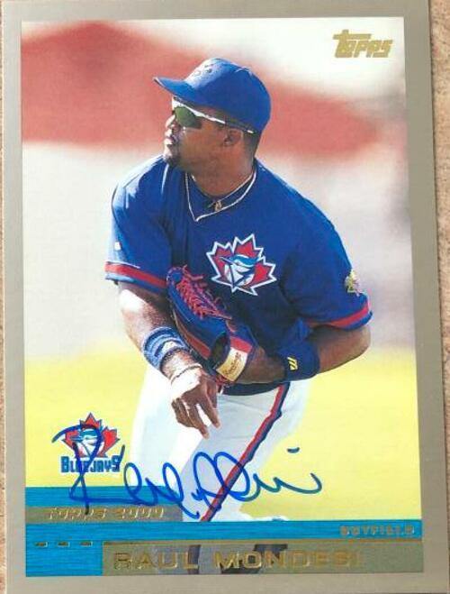 Raul Mondesi Signed 2000 Topps Baseball Card - Toronto Blue Jays - PastPros