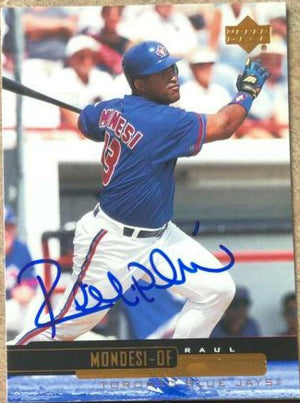 Raul Mondesi Signed 2000 Upper Deck Baseball Card - Toronto Blue Jays - PastPros