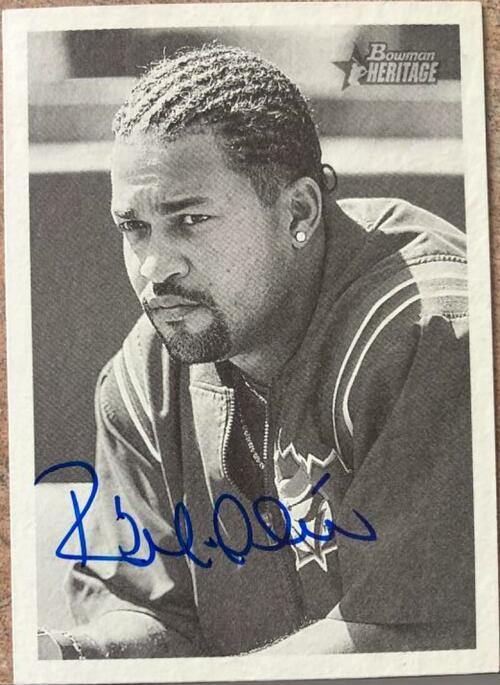 Raul Mondesi Signed 2001 Bowman Heritage Baseball Card - Toronto Blue Jays - PastPros