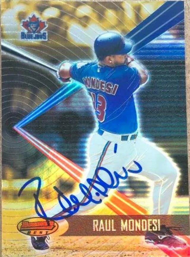 Raul Mondesi Signed 2001 Bowman's Best Baseball Card - Toronto Blue Jays