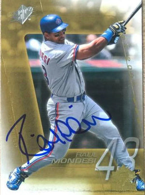 Raul Mondesi Signed 2001 SPx Baseball Card - Toronto Blue Jays