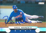 Raul Mondesi Signed 2001 Stadium Club Baseball Card - Toronto Blue Jays - PastPros