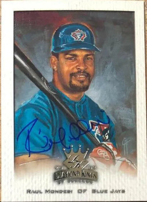 Raul Mondesi Signed 2002 Donruss Diamond Kings Baseball Card - Toronto Blue Jays - PastPros