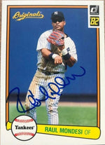 Raul Mondesi Signed 2002 Donruss Originals Baseball Card - New York Yankees