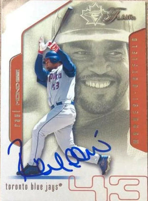 Raul Mondesi Signed 2002 Flair Baseball Card - Toronto Blue Jays