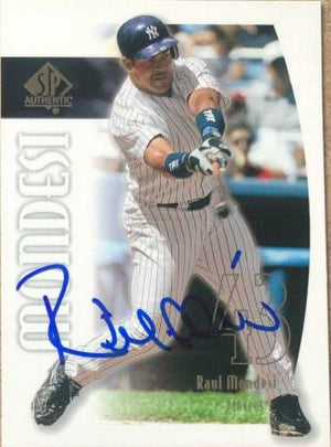 Raul Mondesi Signed 2002 SP Authentic Baseball Card - New York Yankees - PastPros