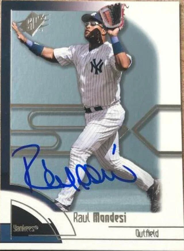 Raul Mondesi Signed 2002 SPx Baseball Card - New York Yankees