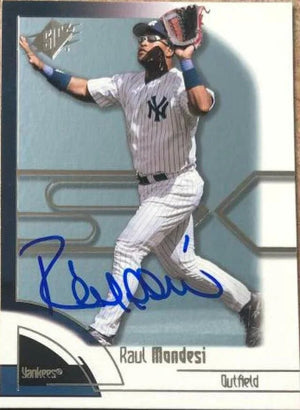 Raul Mondesi Signed 2002 SPx Baseball Card - New York Yankees