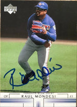 Raul Mondesi Signed 2002 Upper Deck Baseball Card - Toronto Blue Jays
