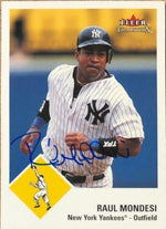 Raul Mondesi Signed 2003 Fleer Tradition Baseball Card - New York Yankees - PastPros