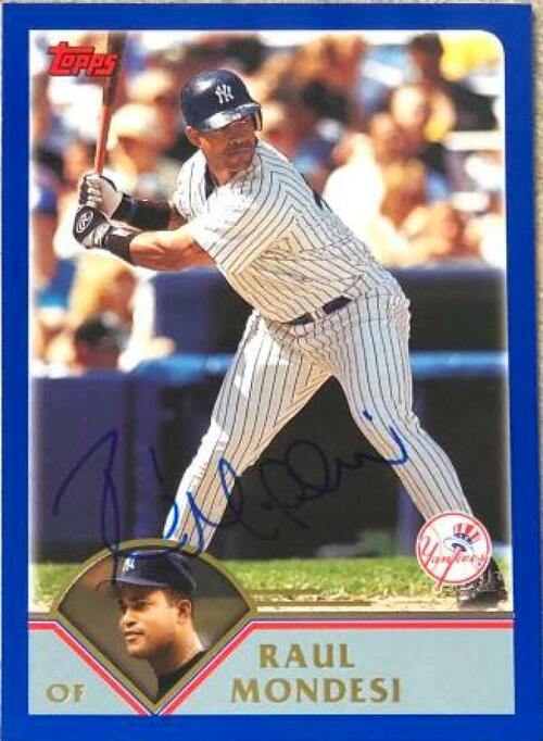 Raul Mondesi Signed 2003 Topps Baseball Card - New York Yankees - PastPros