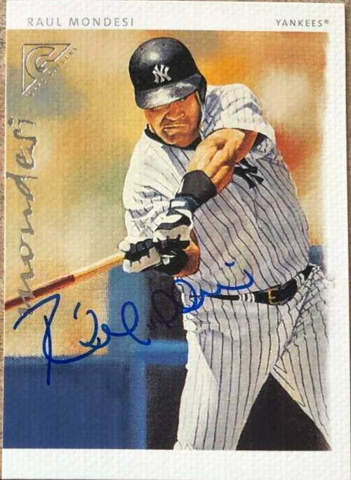 Raul Mondesi Signed 2003 Topps Gallery Baseball Card - New York Yankees - PastPros