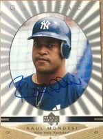 Raul Mondesi Signed 2003 Upper Deck Game Face Baseball Card - New York Yankees