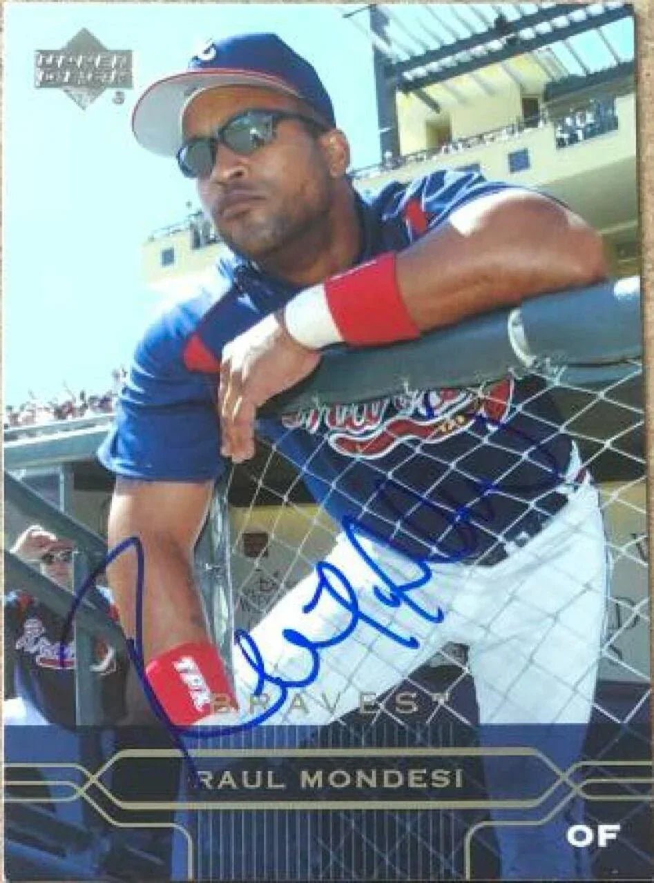 Raul Mondesi Signed 2005 Upper Deck Baseball Card - Atlanta Braves