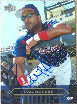 Raul Mondesi Signed 2005 Upper Deck Baseball Card - Atlanta Braves - PastPros