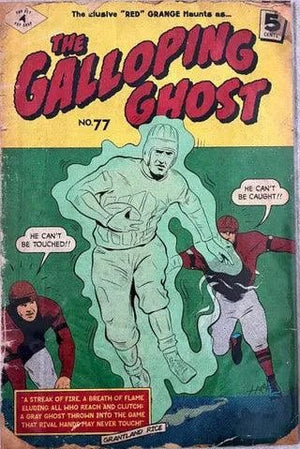 Red Grange "The Galloping Ghost" Pop Fly Pop Shop Print Football #3 – Signed by Daniel Jacob Horine